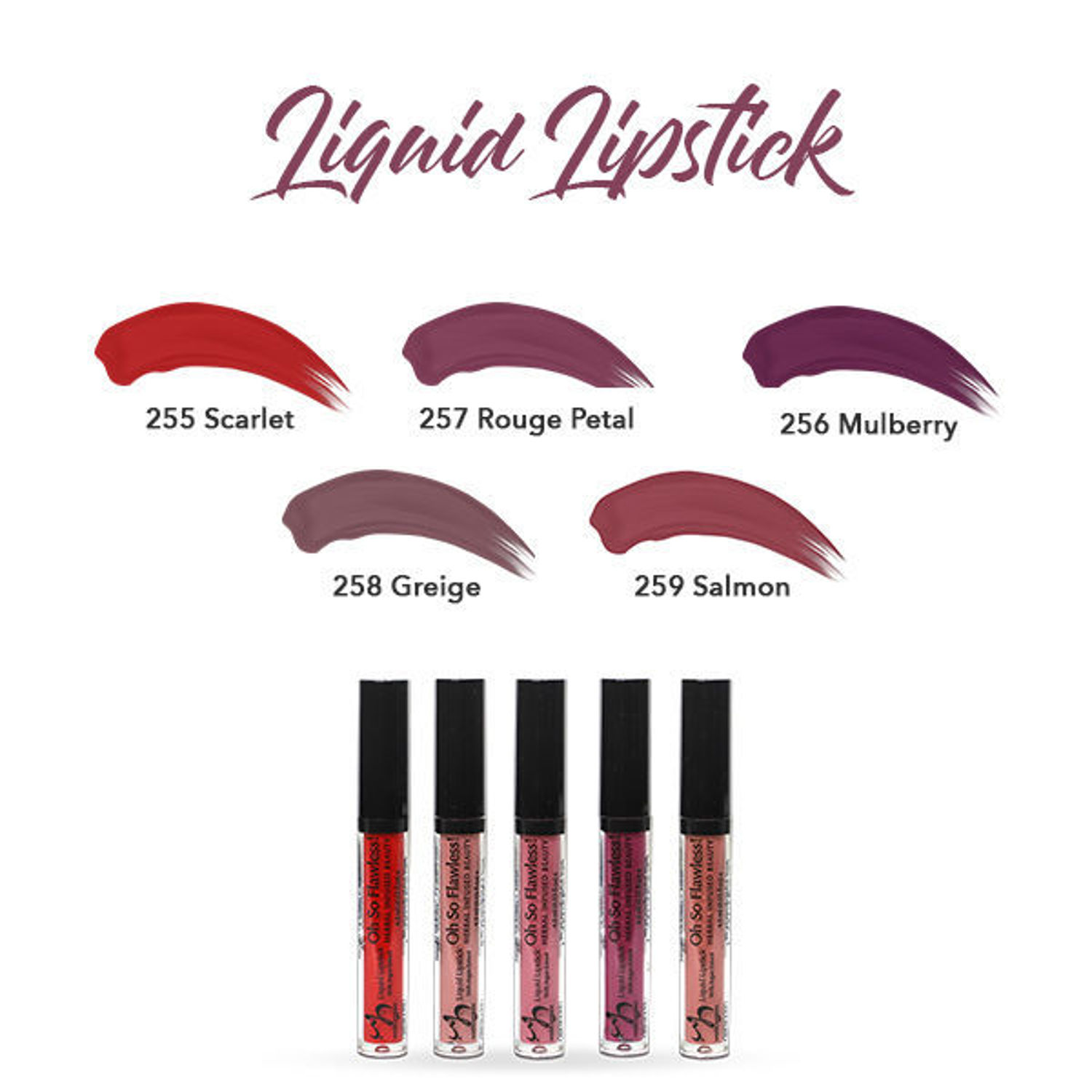 HERBAL INFUSED BEAUTY Liquid Lipstick Swatches