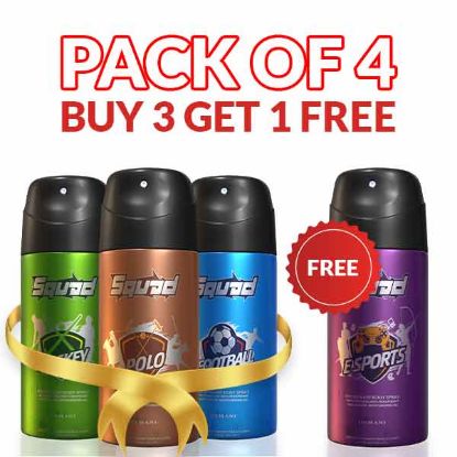 Squad body Sprays - Buy 3 Get 1 free