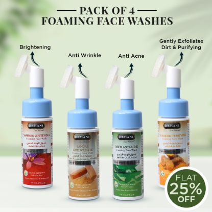 	PACK OF 4 - FOAMING FACE WASHES