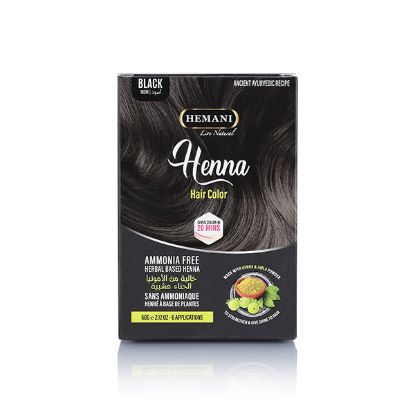 Henna Natural Hair Color 60g - Black | Hemani Herbals	