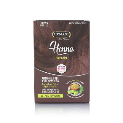 Henna Natural Hair Color 60g - Dark Brown | Hemani Herbals	