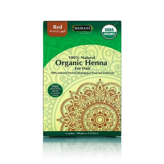 Organic Henna for Hair 100g - Red | Hemani Herbals	