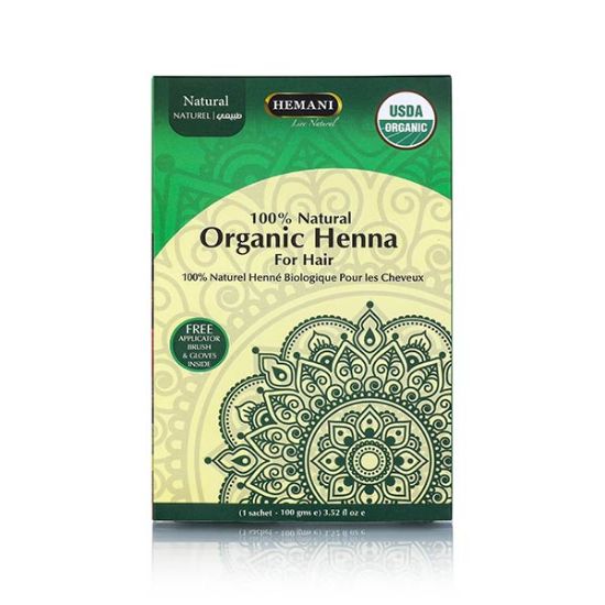 Organic Henna for Hair 100g - Natural| Hemani Herbals	